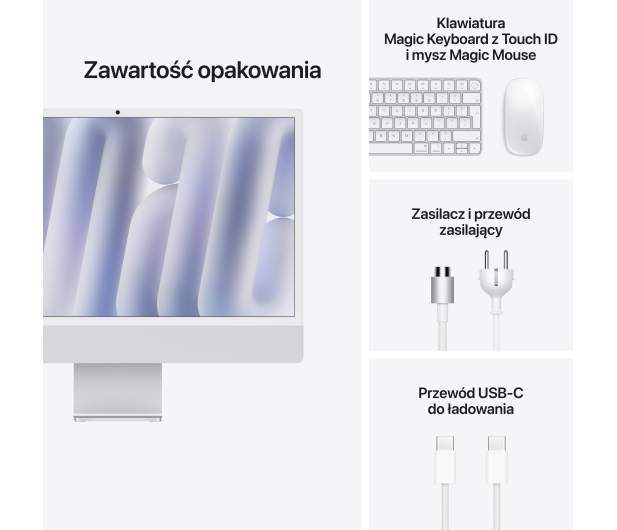 Apple iMac 24 M6/32GB/512/MacOS Retina 4,5K Srebrny 12R TouchID US - 1620368 - zdjęcie 8